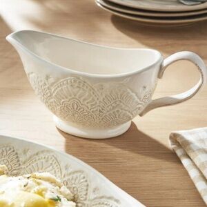 The Pioneer Woman Cream Lace Gravy Boat
